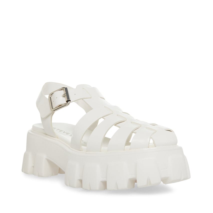 Sandalias de Plataforma Steve Madden Echo Mujer Blancas | ES QB6SE8